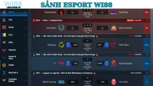 Giới thiệu sảnh Esport WI88 hiện đại